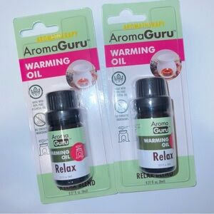 AromaGuru Warming Oil, Relax Blend Essential Oils - Lavender, Orange, Grapefruit